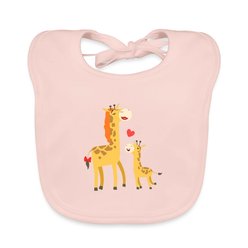 Roze gepersonaliseerd slabbetje als persoonlijk babycadeau